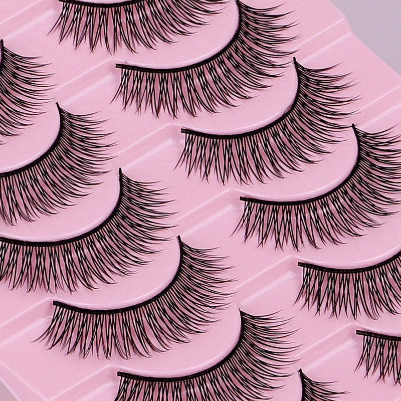 False Eyelashes Hard Stem 10 Pairs