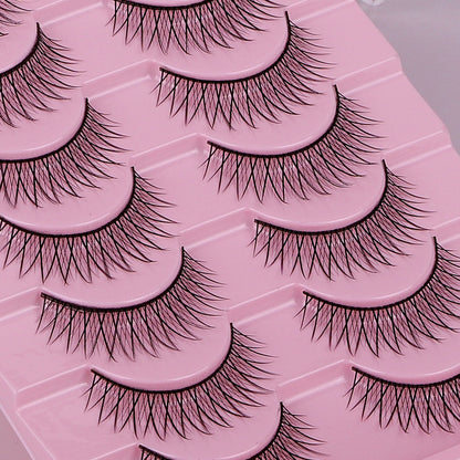 False Eyelashes Hard Stem 10 Pairs
