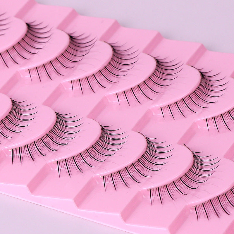 False Eyelashes Hard Stem 10 Pairs