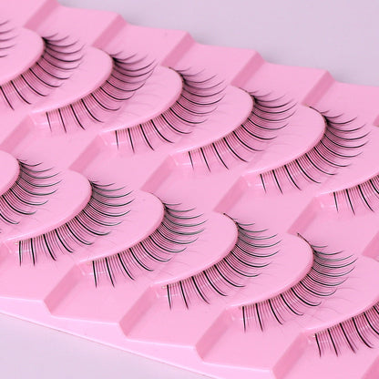 False Eyelashes Hard Stem 10 Pairs