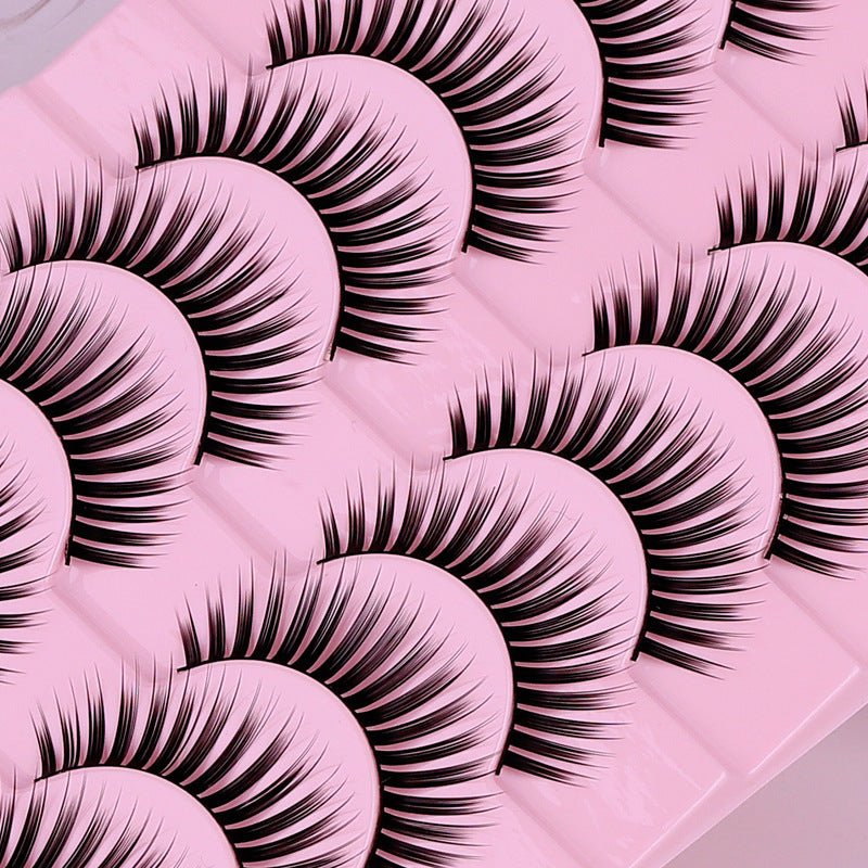 False Eyelashes Hard Stem 10 Pairs