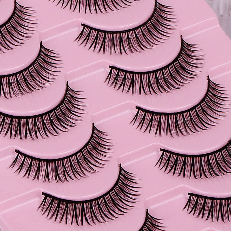 False Eyelashes Hard Stem 10 Pairs