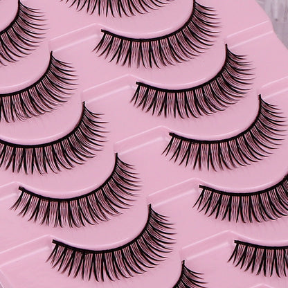 False Eyelashes Hard Stem 10 Pairs