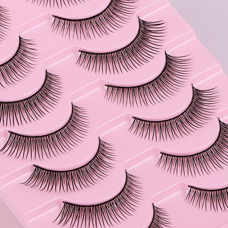 False Eyelashes Hard Stem 10 Pairs