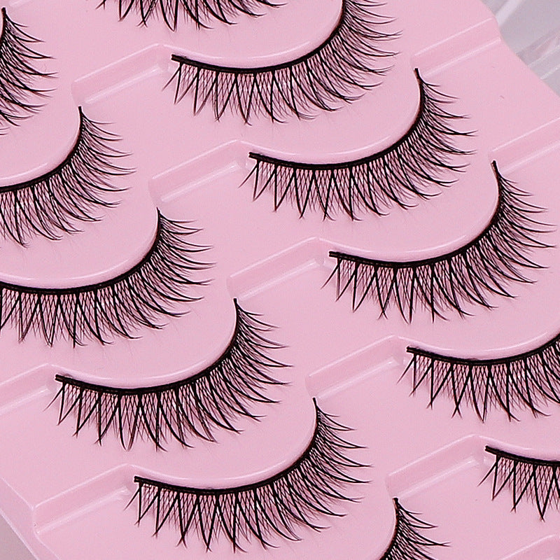 False Eyelashes Hard Stem 10 Pairs