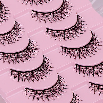False Eyelashes Hard Stem 10 Pairs