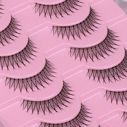 False Eyelashes Hard Stem 10 Pairs