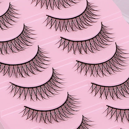 False Eyelashes Hard Stem 10 Pairs