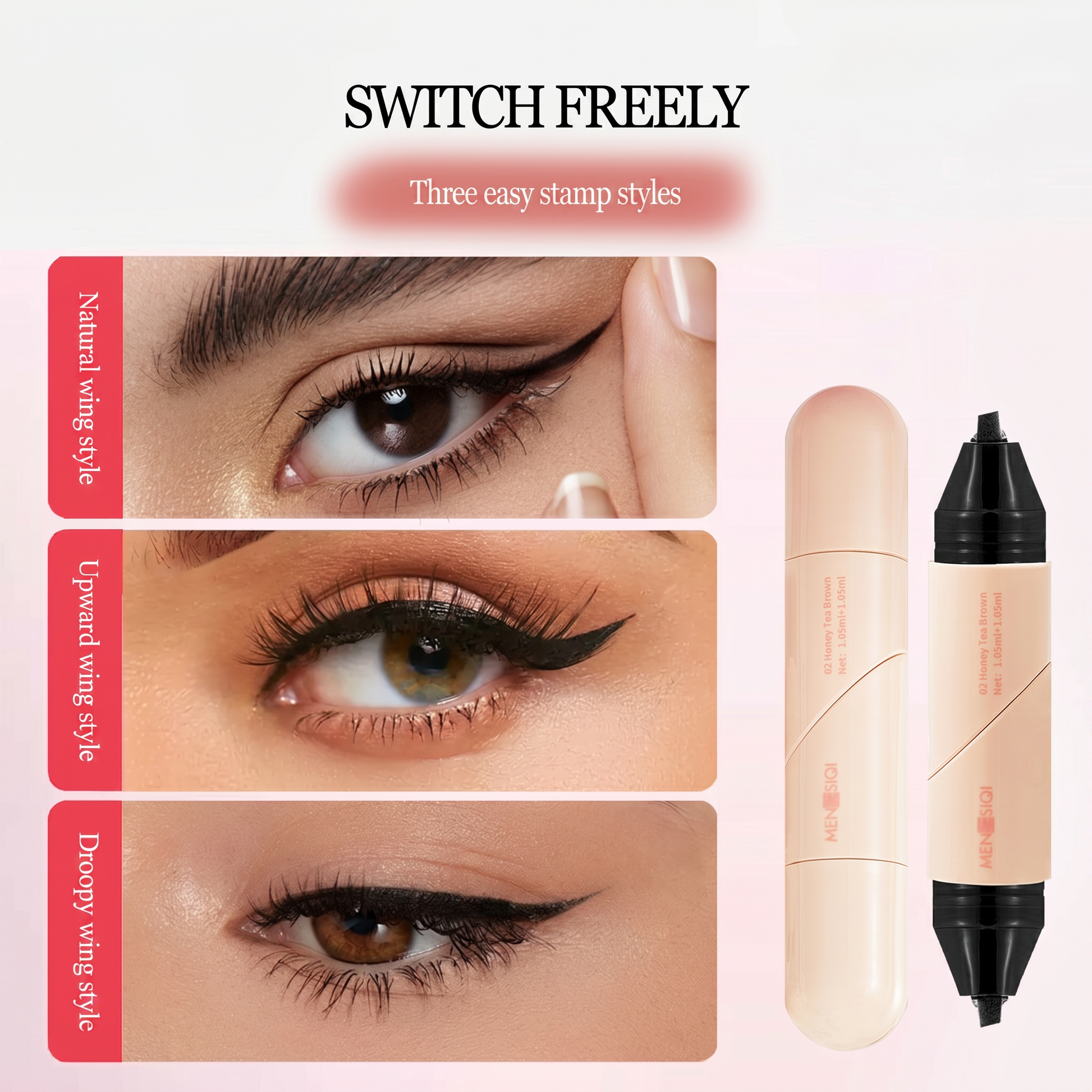 Switch Freely - Three stamp styles