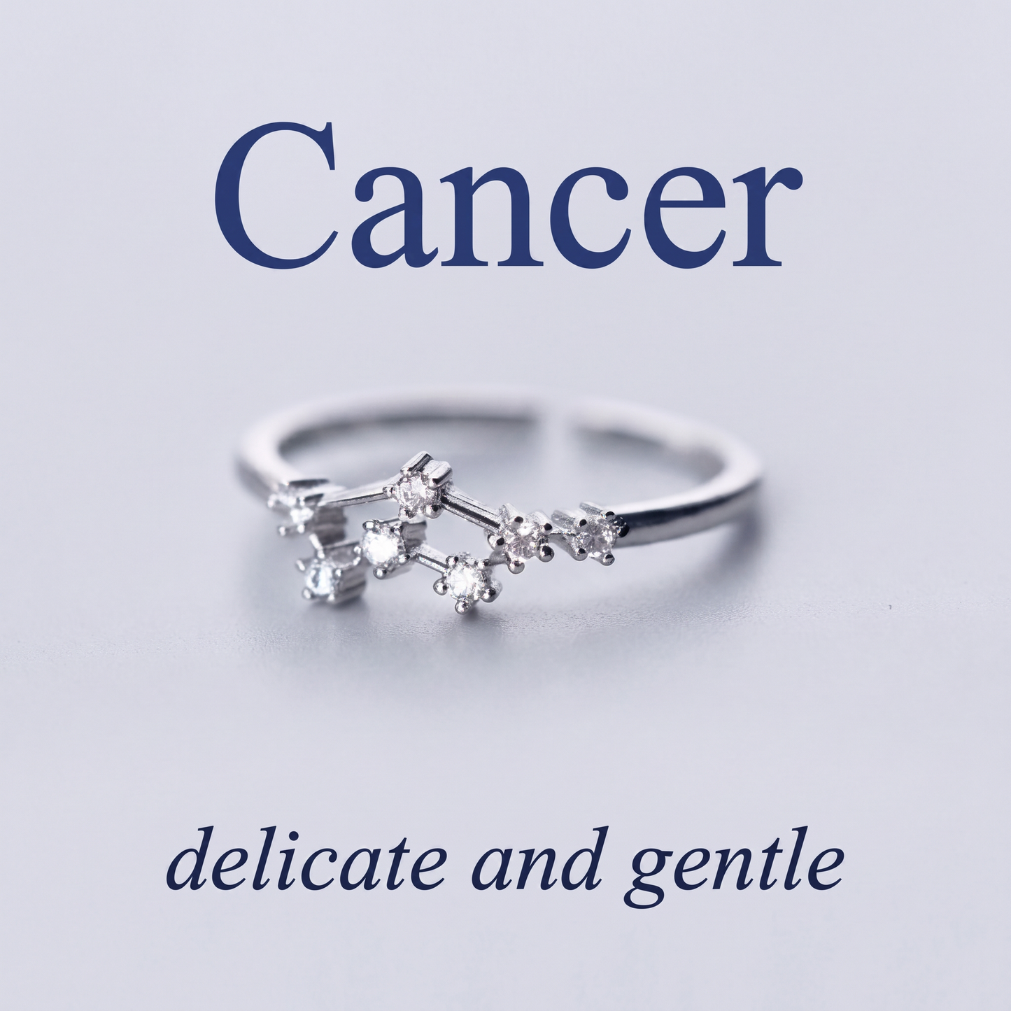 Cancer Zodiac Constellation Ring