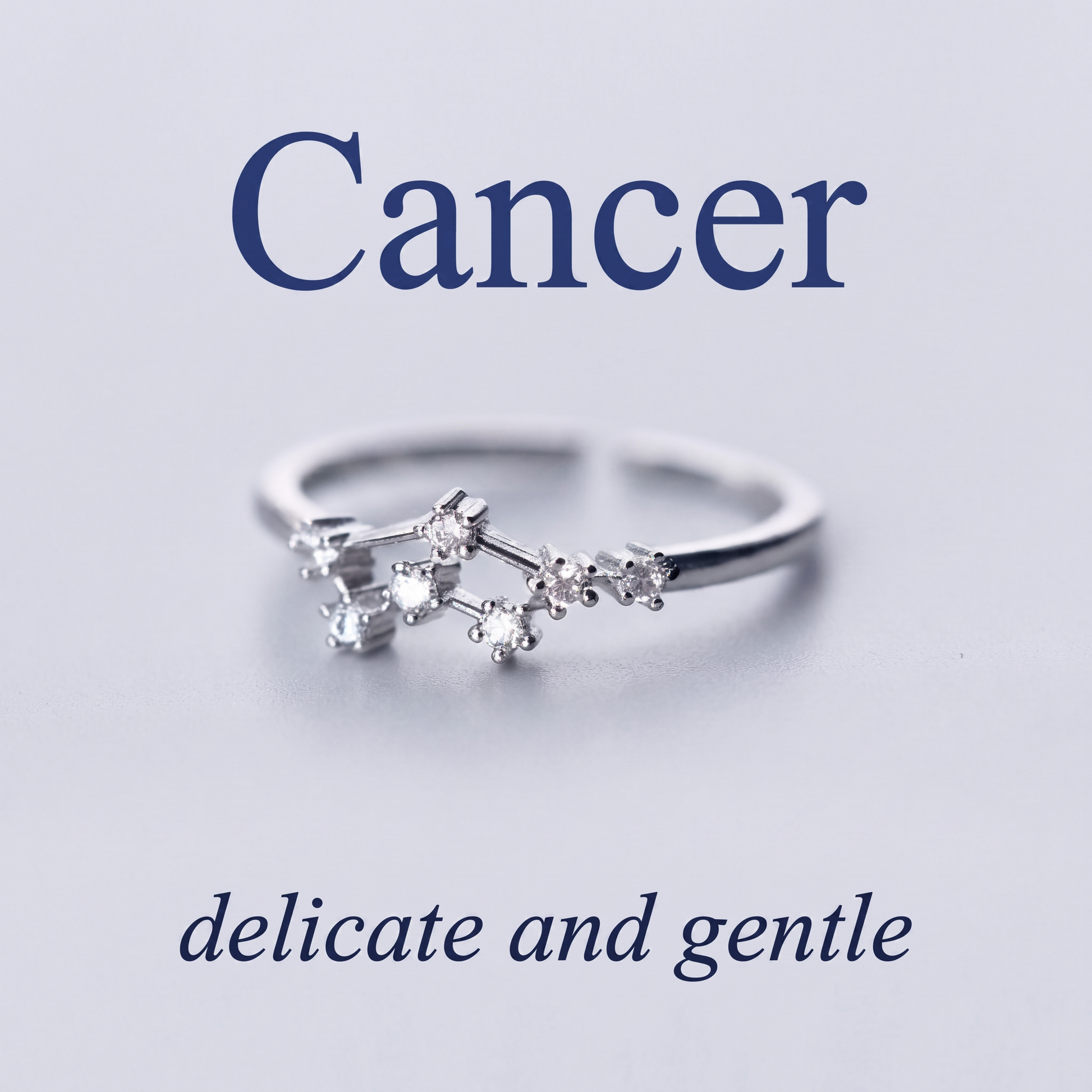Cancer Zodiac Constellation Ring