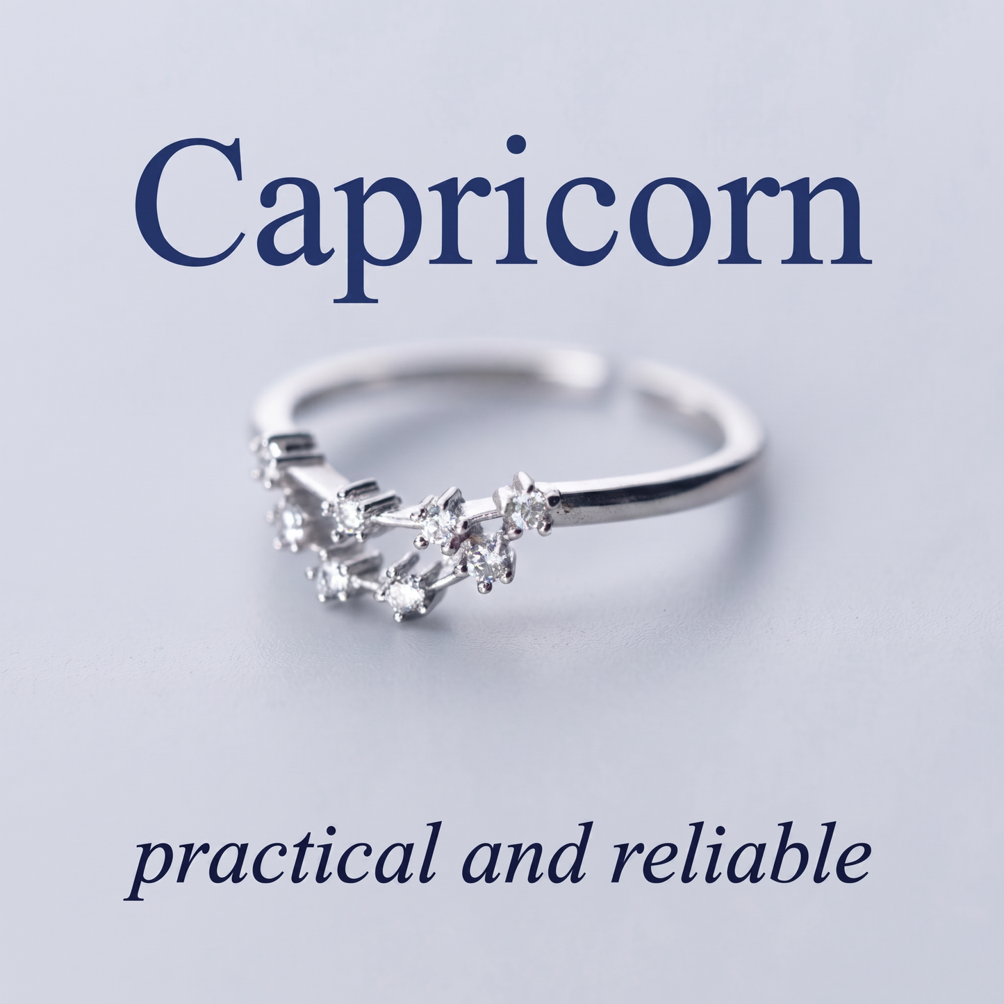Capricorn Zodiac Constellation Ring