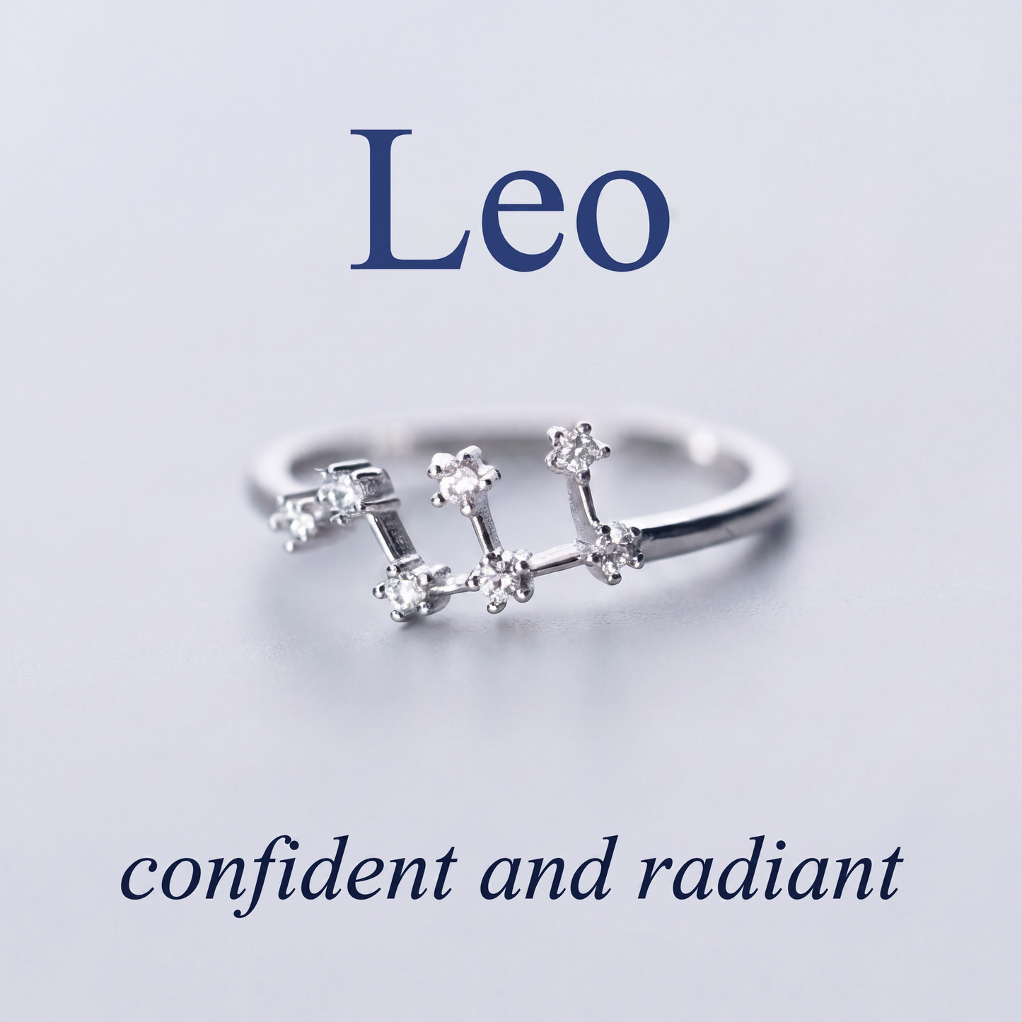 Leo Zodiac Constellation Ring