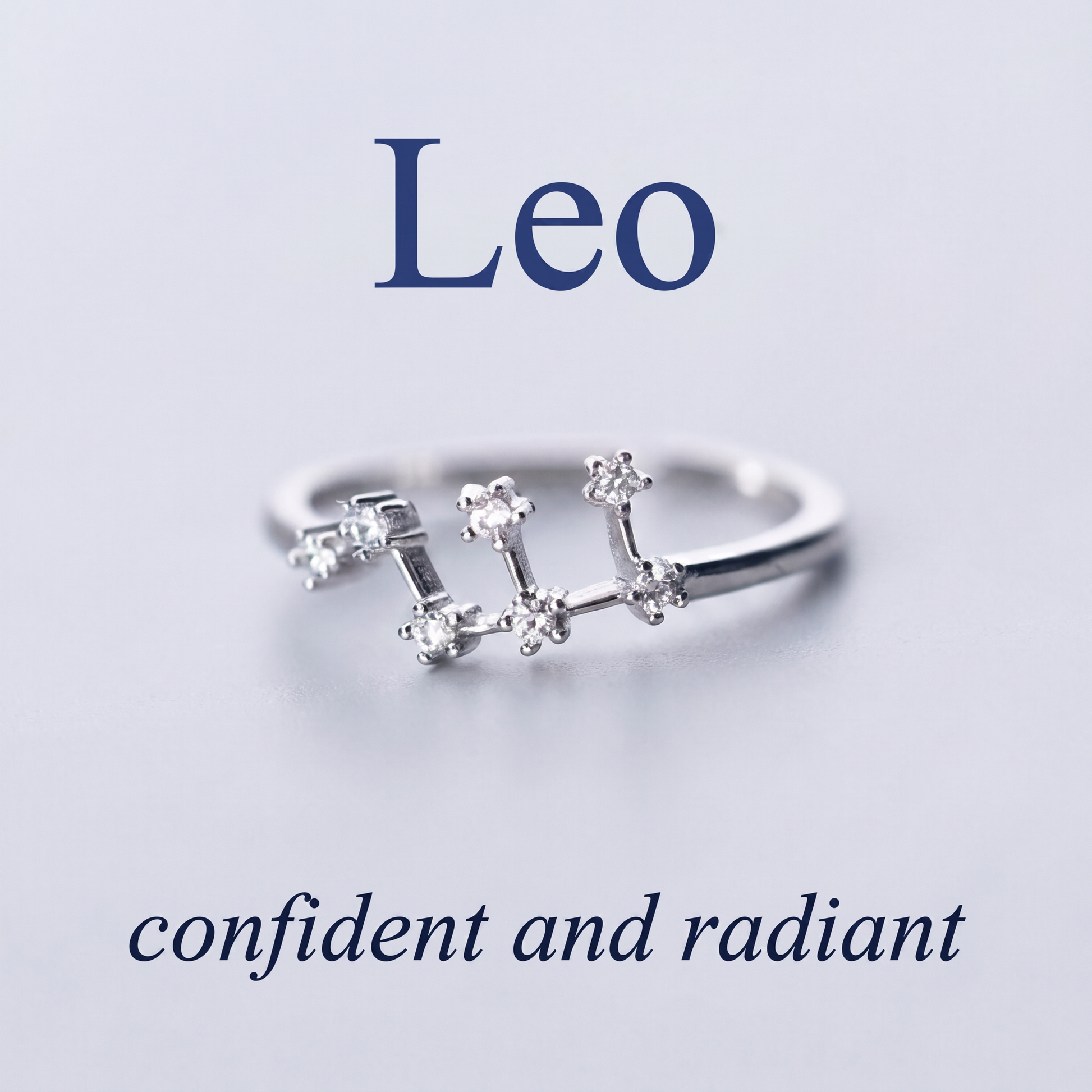 Leo Zodiac Constellation Ring