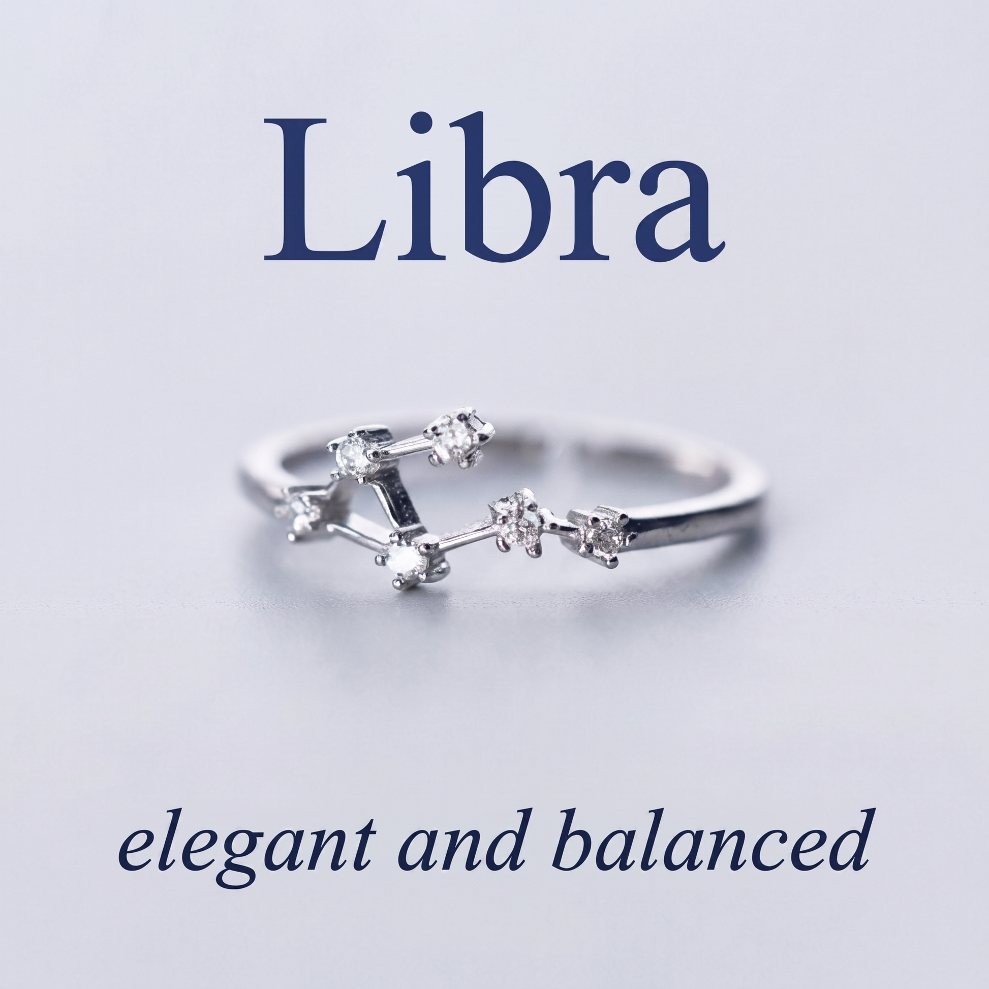 Libra Zodiac Constellation Ring