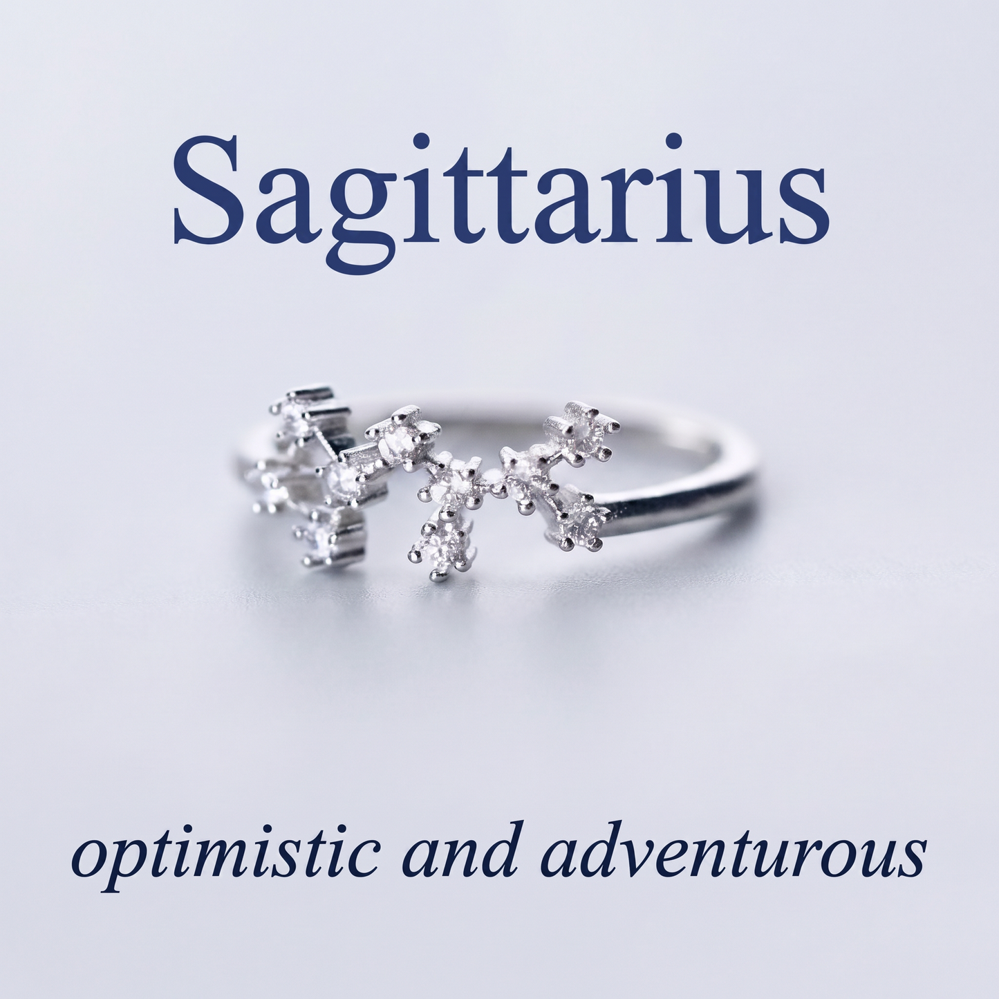 Sagittarius Zodiac Constellation Ring