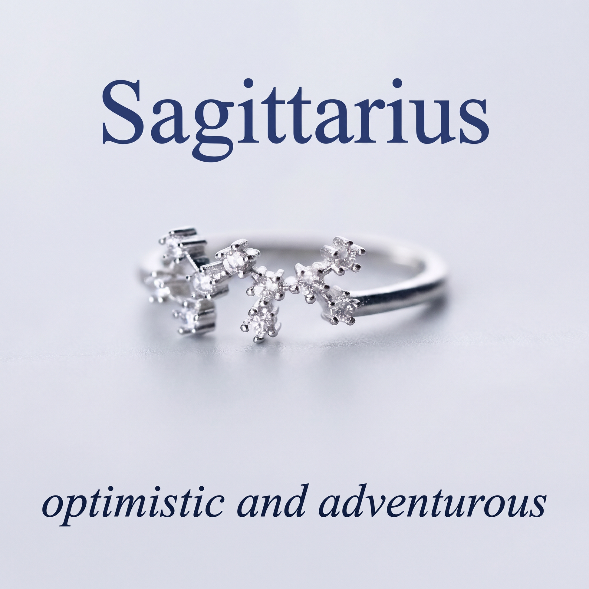 Sagittarius Zodiac Constellation Ring