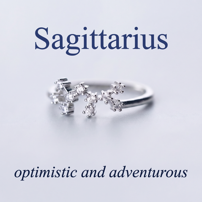 Sagittarius Zodiac Constellation Ring