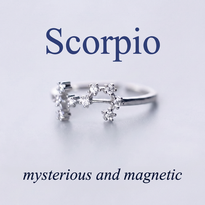 Scorpio Zodiac Constellation Ring