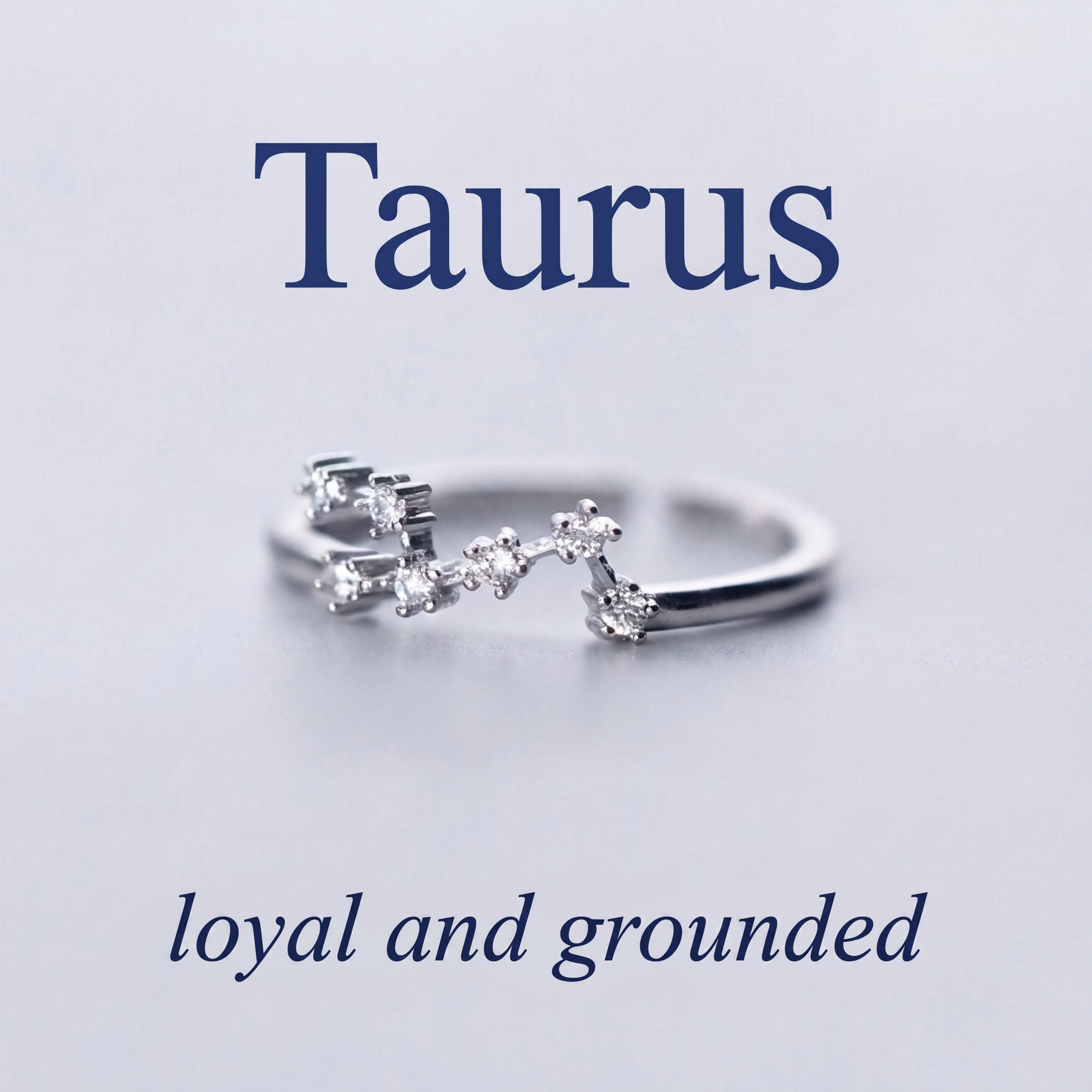 Taurus Zodiac Constellation Ring